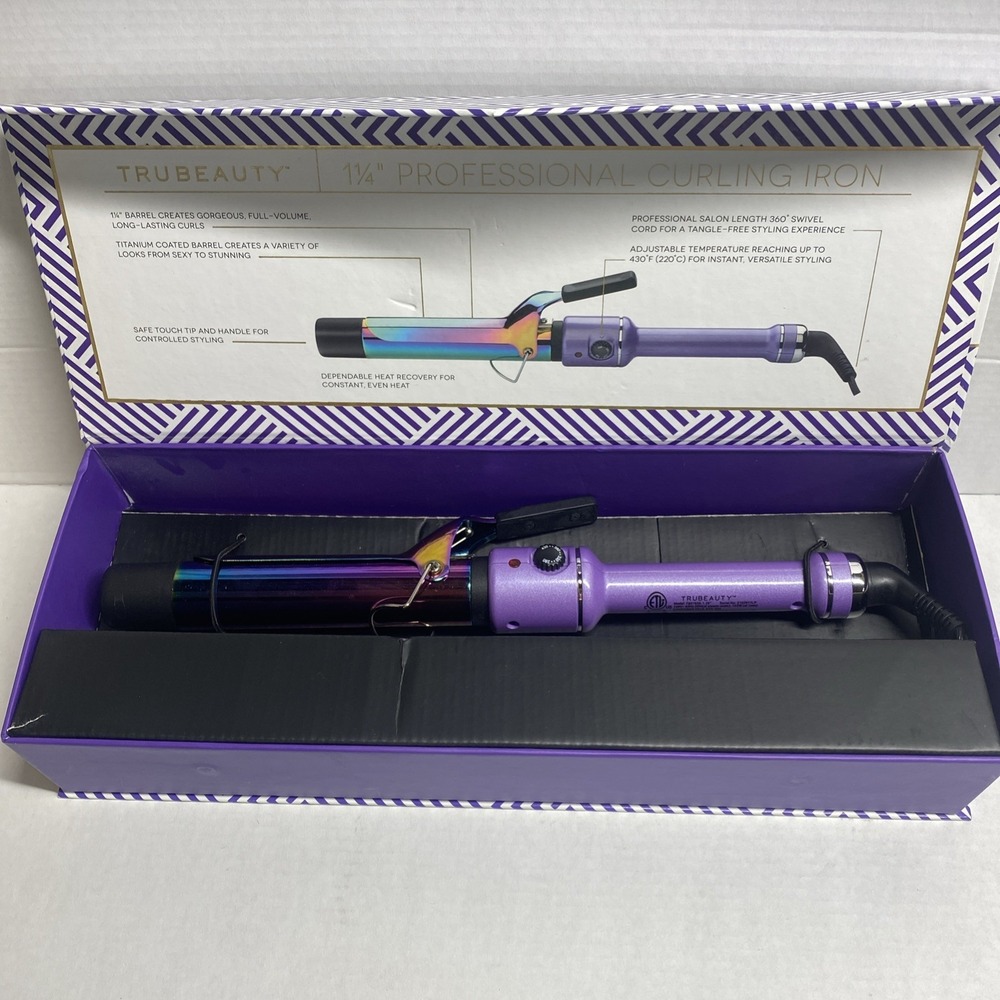 TruBeauty Professional Curling Iron 1 1/4in.  Hair Care Styling Tool